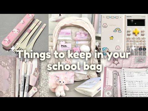 Things to keep in your school bag 2025 (backpack essentials)