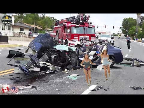 Top 110 Best Brutal Car Crash Moments 2025 – Idiots in Cars Get Instant Karma