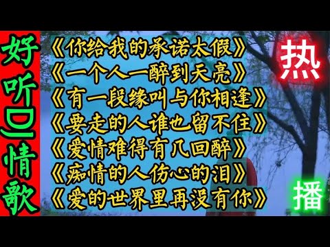 7首超好听伤感DJ情歌《一个人一醉到天亮》要走的人谁也留不住