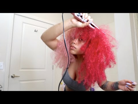 THE FIRST TIME STRAIGHTENING MY HAIR IN 5 YEARS!! | Vanessa Lynn