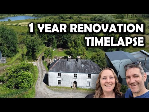 1 Year Time Lapse: DIY Restoration & Renovation Of Our Derelict Farmhouse & Homestead In Ireland