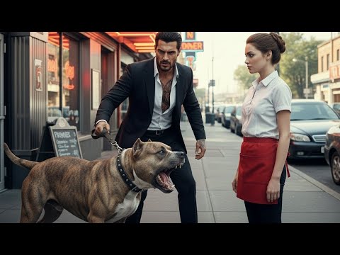 Nadie pudo domar al pitbull del jefe de la mafia — hasta que la mesera sorprendió a todos