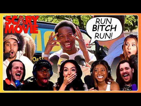 HILARIOUS RUN B*TCH RUN! Reactions 😲 Scary Movie 2000 First Time Watching Movie Reaction Compilation