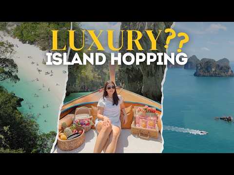 We Tried a LUXURY Longtail Boat in Krabi (Hong Island + 4 Islands) | Part 2