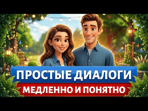 🔥 Начни понимать английский на слух! Мультик с ПРОСТЫМИ ДИАЛОГАМИ на английском языке для начинающих