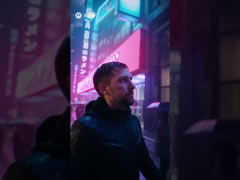 First time trying out Sora2! Amazing Cyberpunk style video  #sora2 #sora #cyberpunk