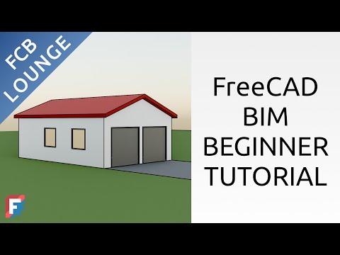 FreeCAD BIM Beginner Tutorial | Create a Garage Building