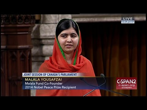 Malala Yousafzai addresses Canadian Parliament -- FULL SPEECH -- (C-SPAN)