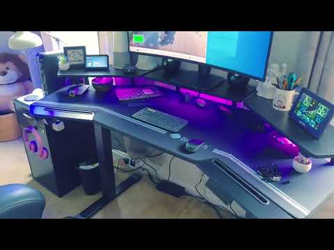Eureka Ergonomic Aero Pro Wing-Shaped Standing Desk (72"x23") 