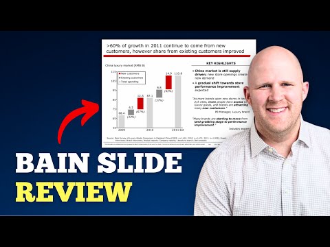 How Bain & Co. builds million dollar presentations for their clients (Consulting Slide Breakdown)