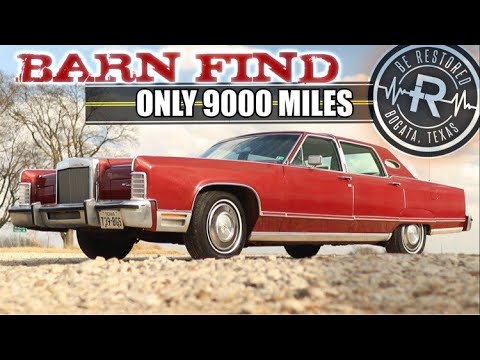 Abandoned 77 Lincoln Continental Rescued After 35 YRS | Barn Find With 9000 Original Miles| RESTORED
