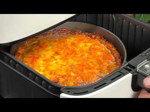Air Fryer No-dough Quiche that drives everyone crazy!