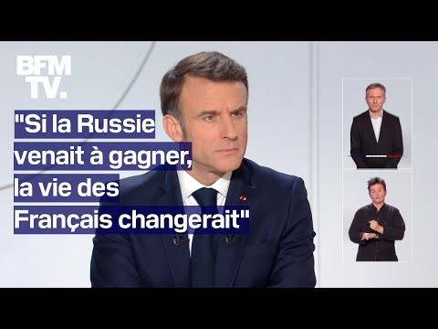 La prise de parole d'Emmanuel Macron sur le soutien français à l'Ukraine en intégralité