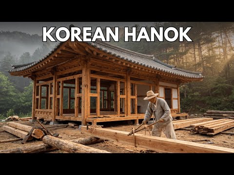 Building a Traditional Korean Wooden House Hanok From Scratch