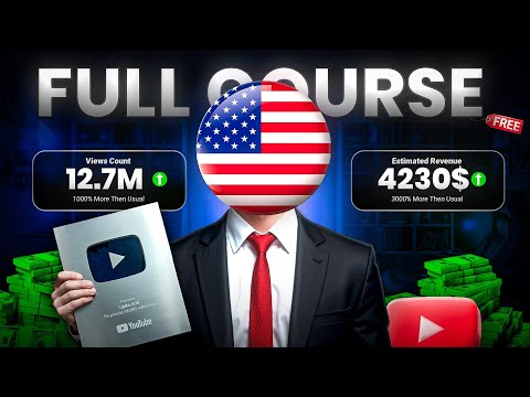 How to Make USA Based YouTube Channel  (Step-by-Step) Full Course 🥵