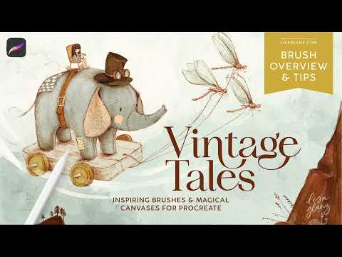 Vintage Tales Brushes: Tips for creating vintage style artwork in Procreate