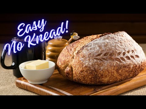 Easy No-knead Homemade Bread With Just 4 Ingredients!