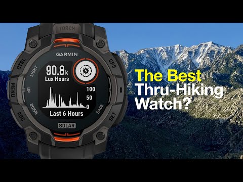 Garmin Instinct 3 Solar Best Watch for Thru Hiking