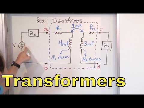 02 - What is a Transformer & How Does it Work?  (Step-Up & Step-Down Transformer Circuits)