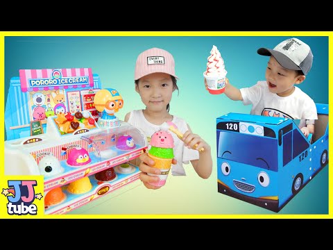 아이스크림 가게 장난감 놀이 킨더조이 젤리 낚시 뼈다귀 쥬라기 공룡 인기동요 브루더 플레이모빌 중장비 장난감 마법의 문 상황극 모아보기  [제이제이 튜브-JJ tube]