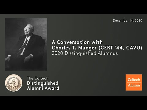 A Conversation with Distinguished Alumnus Charles T. Munger (CERT ’44, CAVU)