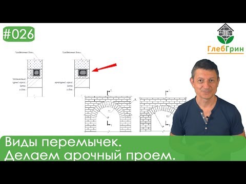 26) Перемычки для лицевой кладки. Виды перемычек. Как сделать круглый проем?