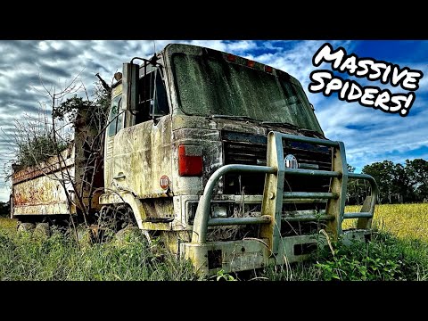 Will it START? Old Dump Truck SITTING for YEARS Completely Overtaken by NATURE!