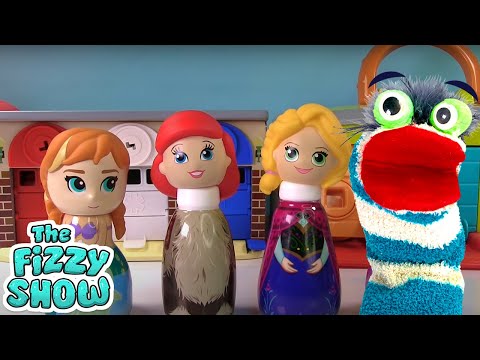 Wrong Heads on Disney Princesses Ariel Rapunzel Cinderella Bottles