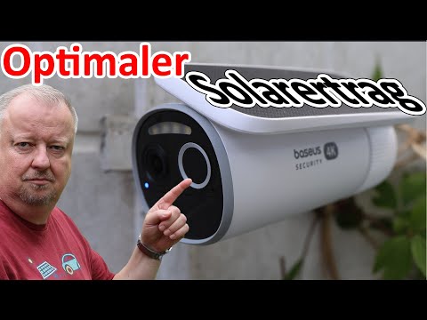 Nachgeführtes Photovoltaik Modul versorgt Security Cam S2 von @BaseusOfficial permanent mit Energie