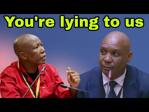 Julius Malema angry at Cedrick Nkabinde for "Lying" on his evidence.