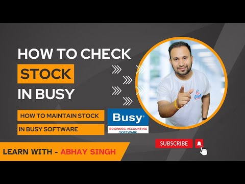 how to maintain stock in busy software | How to check stock item group wise in busy software #busy