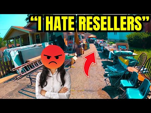 SHE HATED RESELLERS AT THIS YARD SALE