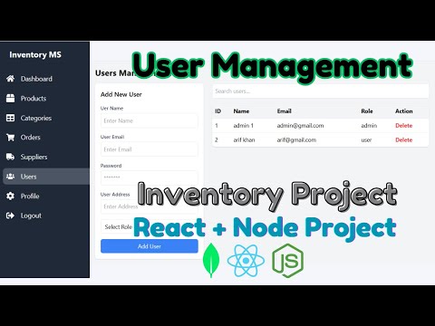 User Management in MERN Stack | Create, Delete & Filter Users - Inventory Management System 7