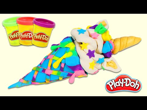 How to Make a Cute Play Doh Unicorn Ice Cream Cone!