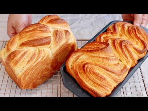 你見過這樣簡單的、一層一層的麵包嗎?超好吃😋你應該試試這個簡易方法,萬能開酥麵包食譜【阿栗食譜390】