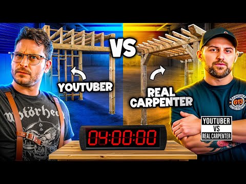 Youtuber vs Real Carpenter | Pergola Build Off
