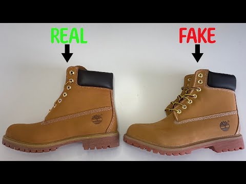 REAL VS. FAKE TIMBERLAND PREMIUM 6 INCH LACE UP WATERPROOF BOOTS COMPARISON