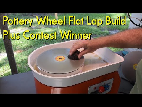 Making A Flat Lap From A Potter's Wheel #thefinders #lapidary #diy #howto #agate #rocks