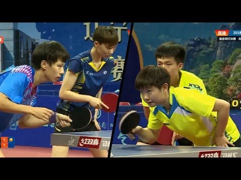 LIN Gaoyuan/WANG Manyu Vs WANG Chuqin/SUN Yingsha (MXD-Finals) 2018 China National Championship - HD