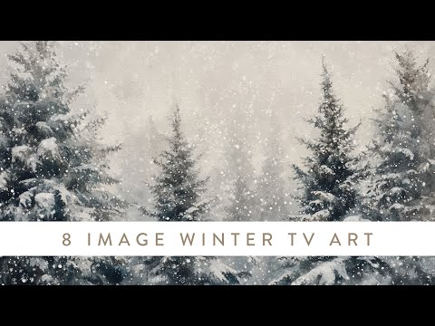 Christmas TV Art Screensaver | Vintage Winter Holiday Art For Your TV | 8 Images for 2 Hours 2024