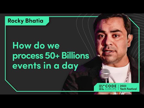 Rocky Bhatia (@learnwithrockybhatia) - "How do we process 50+ Billions events in a day" at CE2023