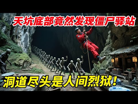 湘西天坑底部竟然发现僵尸驿站！灶台瓷碗应有尽有，神秘洞道尽头让人想吐【户外小北哥】