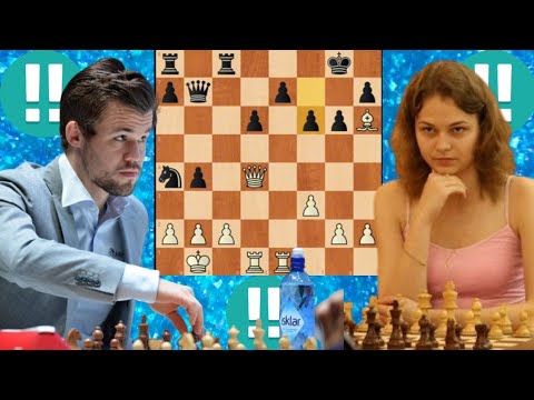 Carlsen Tests Muzychuk’s Defense in a Shocking Tactical Duel