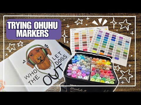 Trying Out Ohuhu Alcohol Markers | 104 Color Set