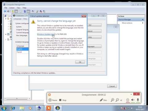 Mettre windows 7 en francais avec Vistalizator exe