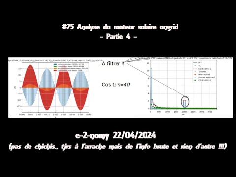 #75 Analyse du routeur solaire ongrid -- partie 4 -- -- filtrage, régulation et nouvelle alternative
