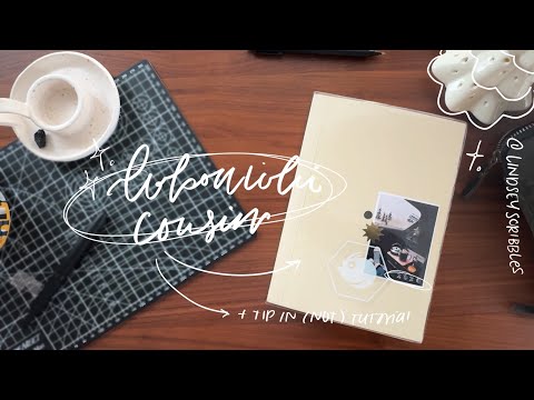 my 2026 hobonichi cousin setup | tip in (not) tutorial ✷ 02