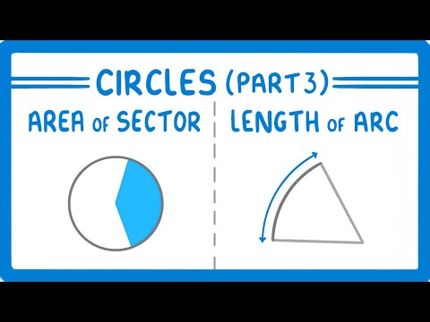 GCSE Maths - Area of a Sector and Length of an Arc of a Circle  (Circles Part 3) (2026/27 exams)