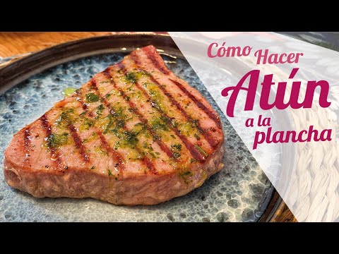 GRILLED TUNA with garlic and parsley 🐟 How to make grilled tuna