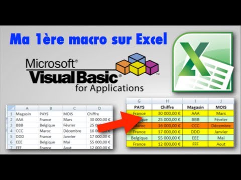 Excel : Ma 1ère macro VBA Excel (Partie 1/2)